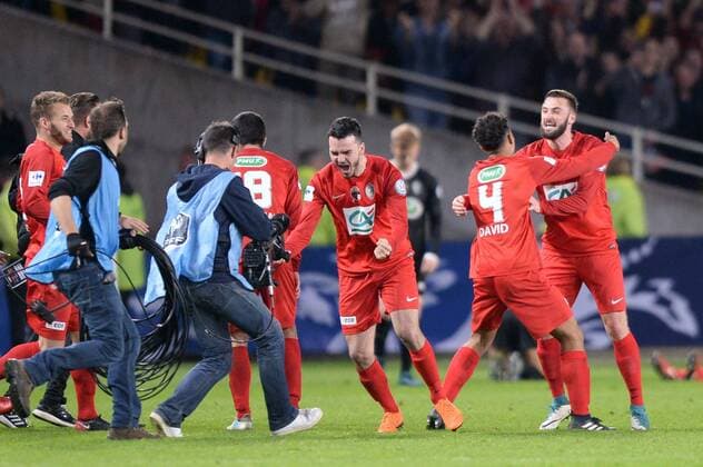joies finales - Les Herbiers en finale FOOTBALL : Les Herbiers vs Chambly - Demi finale Coupe de France - 17 04 2018 AnthonyBIBARD FEP Panoramic 