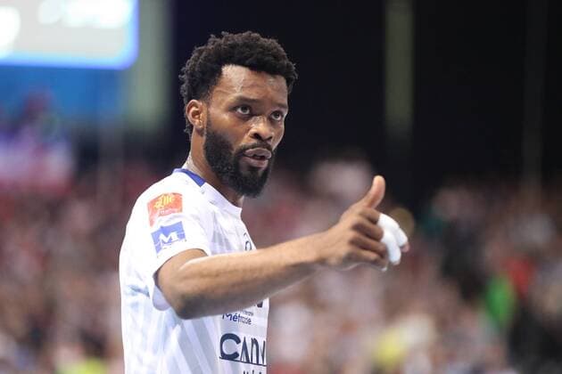 SG Flensburg-Handewitt - Montpellier HB, EHF Champions League; Flensburg, 18.04.18 Flensburg, 18.04.18, Handball, VELUX EHF Champions League, Saison 2017 2018, Viertelfinal, SG Flensburg-Handewitt - Montpellier HB : Arnaud Bingo (Montpellier HB, 29)