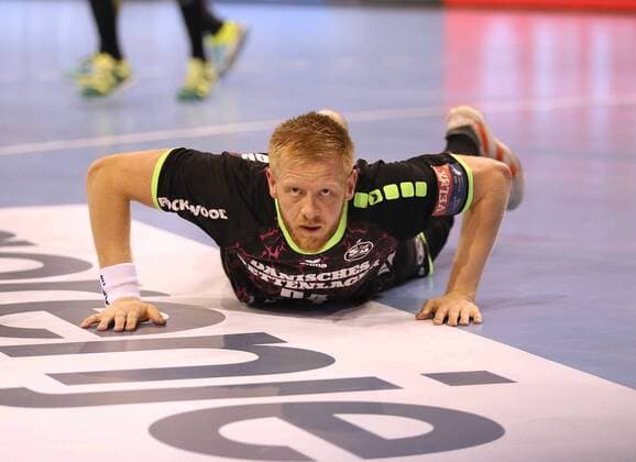 Foto : Verlierermiene bei Anders Zachariassen ( Flensburg ) Handball Herren am 18.04.2018 Champions - League SG Flensburg - Montpellier 28 - 28