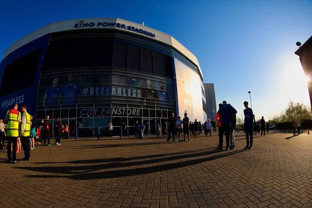 19th April 2018, King Power Stadium, Leicester, England; EPL Premier League Football, Leicester City versus Southampton; Fans outside the King Power Stadium  ActionPlus12015427