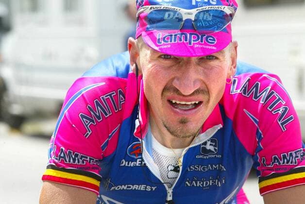 NO MAGS - NO SALES - NO INTERNET BRU66 - - LA PLAGNE, FRANCE : Belgian Ludo Dierckxsens rides during the 16th stage of the 89th Tour de France between Les Deux-Alpes and La Plagne, Wednesday 24 July 2002. Netherland s Michael Boogert of the Dutch Rabobank team won the stage. Leader of the US Postal Service team Lance Armstrong retains his yellow jersey. MICHELxGOUVERNEUR  x1006335x