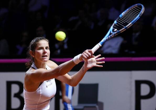 BAU 21.04.2018 Stuttgart Tennis Fed Cup GER vs. CZE, Julia Görges (GER)