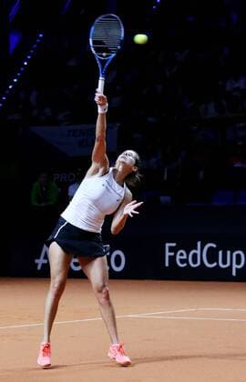 BAU 21.04.2018 Stuttgart Tennis Fed Cup GER vs. CZE, Julia Görges (GER)