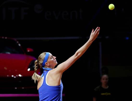 BAU 21.04.2018 Stuttgart Tennis Fed Cup GER vs. CZE, Petra Kvitova (CZE)