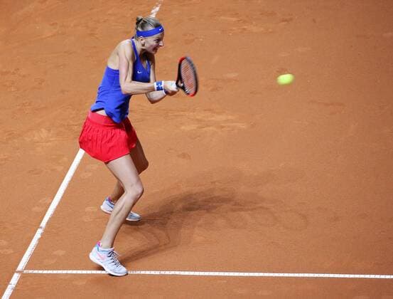 BAU 21.04.2018 Stuttgart Tennis Fed Cup GER vs. CZE, Petra Kvitova (CZE)