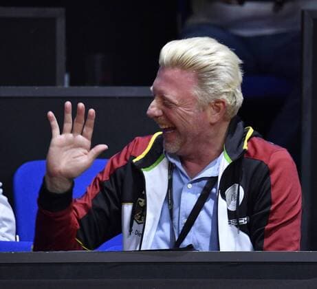 Boris Becker DTB Head of Men s Tennis Tennis Damen Team Deutschland Germany Fed Cup Federations FedCup 2018 Halbfinale Deutschland GER vs Tschechien CZE Porsche-Arena Stuttgart 21.-22.04.2018 Fed Cup Halbfinale GER - CZE Porsche-Arena Stuttgart 2018