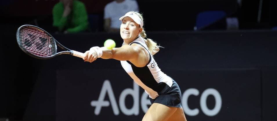 Tennis Fed Cup 2018 Deutschland - Tschechien Deutschland, Stuttgart, 21.04.2018, Tennis, Fed Cup 2018, Deutschland - Tschechien: Angelique Kerber.