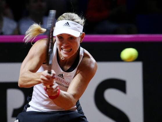 BAU 21.04.2018 Stuttgart Tennis Fed Cup GER vs. CZE, Angelique Kerber (GER)