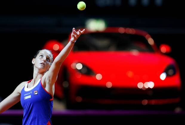 BAU 22.04.2018 Stuttgart Tennis Fed Cup GER vs. CZE, Karolina Pliskova (CZE)
