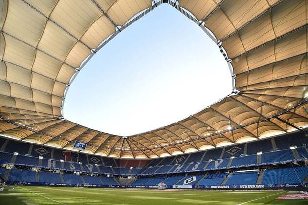 Fußball 1. Bundesliga 31. Spieltag Hamburger SV - SC Freiburg am 21.04.2018 im Volksparkstadion in Hamburg Innenansicht Volksparkstadion in Hamburg