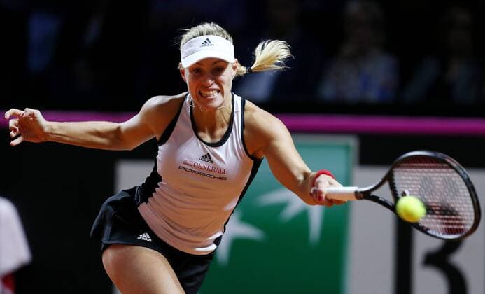 BAU 22.04.2018 Stuttgart Tennis Fed Cup GER vs. CZE, Angelique Kerber (GER)