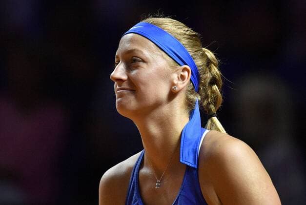 Petra Kvitova (CZE) Tennis Damen Team Deutschland Germany Fed Cup Federations FedCup 2018 Halbfinale Deutschland GER vs Tschechien CZE Porsche-Arena Stuttgart 21.-22.04.2018 Fed Cup Halbfinale GER - CZE Porsche-Arena Stuttgart 2018