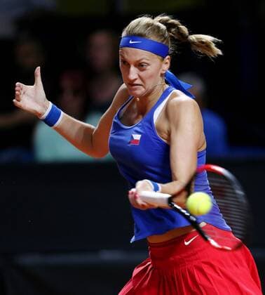 BAU 22.04.2018 Stuttgart Tennis Fed Cup GER vs. CZE, Petra Kvitova (CZE)