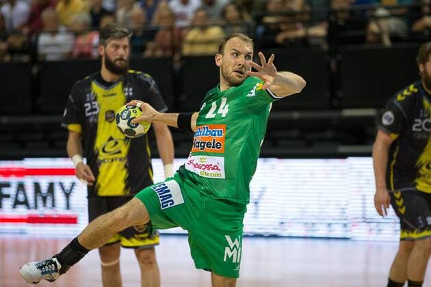 Bilder des Tages - SPORT SCHILLER Marcel (Frisch Auf Goppingen) HANDBALL : Coupe EHF : Chambery vs Goppingen - 22 04 2018 THEOPHILELaurent Panoramic 
