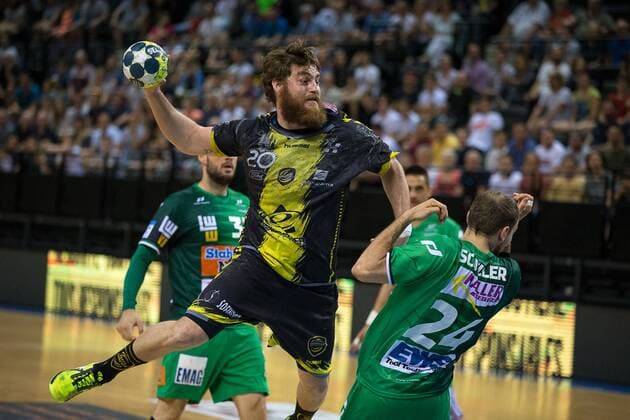 MARESCOT Johannes (Chambery Savoie Handball) HANDBALL : Coupe EHF : Chambery vs Goppingen - 22 04 2018 THEOPHILELaurent Panoramic 