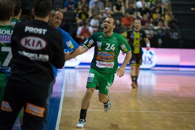 SCHILLER Marcel (Frisch Auf Goppingen) HANDBALL : Coupe EHF : Chambery vs Goppingen - 22 04 2018 THEOPHILELaurent Panoramic 