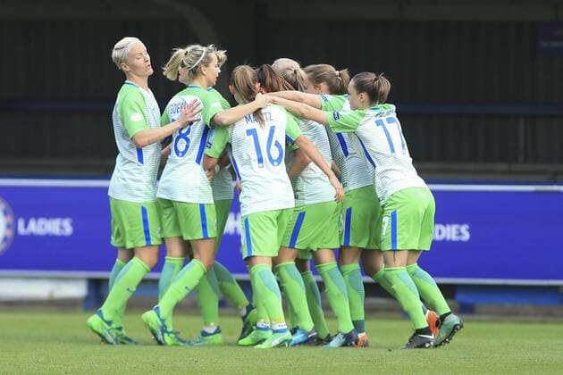 Sara Björk Gunnarsdjottir (VfL Wolfsburg, 7) Jubel, Torjubel, jubelt über das Tor, celebrate the goal, celebration, Fussball, UEFA Women s Champions League, Chelsea LFC - VfL Wolfsburg,