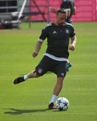 2018, CL, FCB Abschlusstraining,Saebenerstrasse Muenchen, Fussball, im Bild: Franck Ribery (FCB)