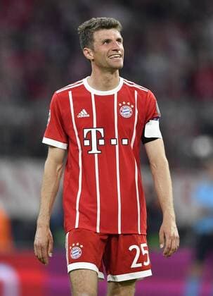 TOR zum 1:0 Marcelo Real Madrid Enttäuschung bei Thomas Müller FC Bayern München FC Bayern München FCB vs Real Madrid CF UEFA Champions-League CL Halbfinale Hinspiel Spiel 1 Saison 2017 2018 München Allianz Arena 25.04.2018 FC Bayern München FCB vs Real Madrid CF
