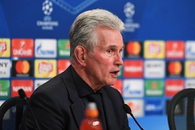 Fußball Champions League Halbfinale FC Bayern München - Real Madrid am 25.04.2018 in der Allianz Arena in München Jupp Heynckes ( Cheftrainer München )