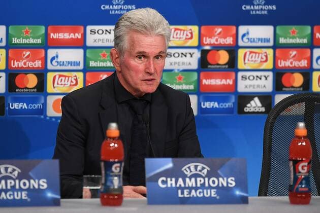 Fußball Champions League Halbfinale FC Bayern München - Real Madrid am 25.04.2018 in der Allianz Arena in München Jupp Heynckes ( Cheftrainer München )