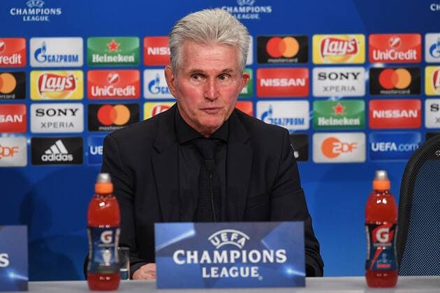 Fußball Champions League Halbfinale FC Bayern München - Real Madrid am 25.04.2018 in der Allianz Arena in München Jupp Heynckes ( Cheftrainer München )