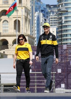 Motorsports: World Championship WM Weltmeisterschaft 2018; Grand Prix Azerbaijan, Grand Prix of Europe, Formula 1 2018 Azerbaijan Grand Prix, 27 Nico Hülkenberg (Renault F1 Team), Baku Azerbaijan