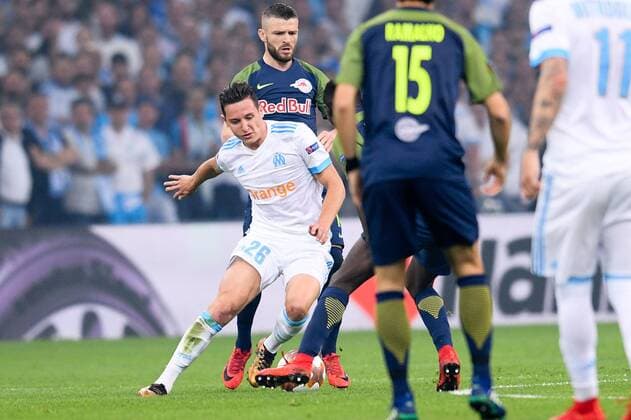 26 FLORIAN THAUVIN (OM) FOOTBALL : Marseille vs Red Bull Salzburg - Ligue Europa - 26 04 2018 FEP Panoramic 