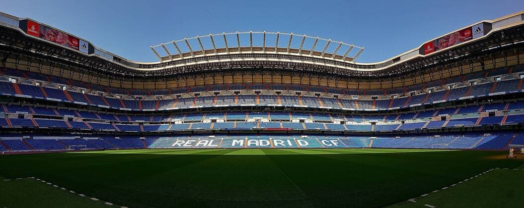25.04.2018, xovx, Fussball Spanien Real Madrid Stadion, emspor, Estadio Santiago Bernabeu, Heimspielstätte von Real Madrid. Madrid