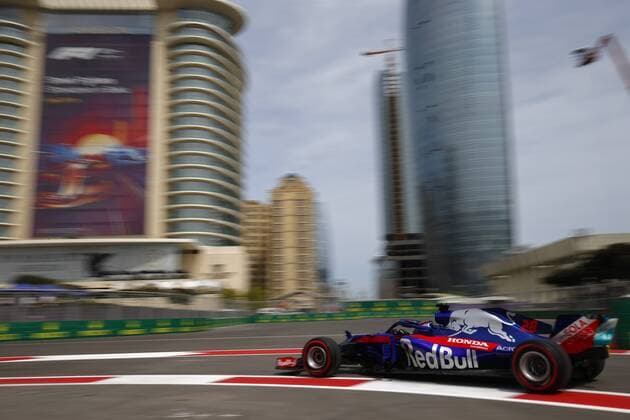 Motorsports: World Championship WM Weltmeisterschaft 2018; Grand Prix Azerbaijan, Grand Prix of Europe, Formula 1 2018 Azerbaijan Grand Prix, , 28 Brendon Hartley (NZL Toro Rosso, Ferrari) , Baku Azerbaijan