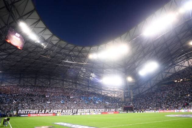 ILLUSTRATION - SUPPORTERS - TRIBUNES FOOTBALL : Marseille vs Red Bull Salzburg - Ligue Europa - 26 04 2018 FEP Panoramic 