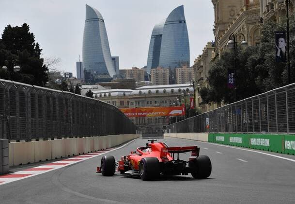 Sebastian Vettel, Scuderia Ferrari, formula 1 GP, Baku Aserbaidschan 27.04.2018 Photo:mspb Jerry Andre Sebastian Vettel, formula 1 GP, Aserbaidschan 2018