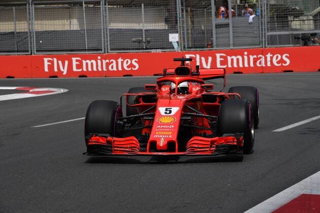 Sebastian Vettel, Scuderia Ferrari, formula 1 GP, Baku Aserbaidschan 27.04.2018 Photo:mspb Jerry Andre Sebastian Vettel, formula 1 GP, Aserbaidschan 2018