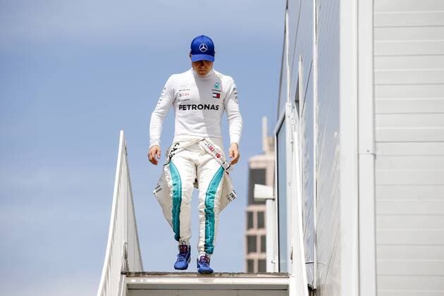 Motorsports: World Championship WM Weltmeisterschaft 2018; Grand Prix Azerbaijan, Grand Prix of Europe, Formula 1 2018 Azerbaijan Grand Prix, 77 Valtteri Bottas (FIN, Mercedes AMG Petronas), Baku Azerbaijan