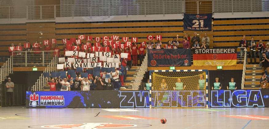 Handball Handball 3.Liga Nord 2017 2018 - Handball Sportverein Hamburg vs. SG Flensburg-Handewitt II Fans des Handball Sportverein Hamburg, Sporthalle Hamburg Hamburg