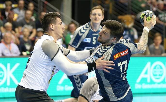 28.04.18, Handball - EHF CUP Quarter Final, Füchse Berlin - CRO RK Nexe Bild: Johan Koch Handball - EHF CUP Quarter Final - Füchse Berlin - CRO RK Nexe