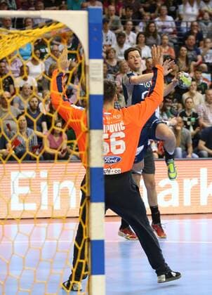 28.04.18, Handball - EHF CUP Quarter Final, Füchse Berlin - CRO RK Nexe Bild: Hans Lindberg Handball - EHF CUP Quarter Final - Füchse Berlin - CRO RK Nexe