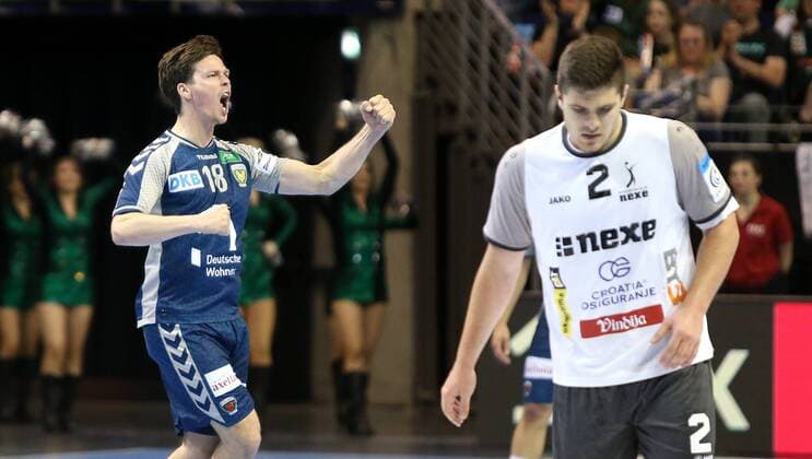 28.04.18, Handball - EHF CUP Quarter Final, Füchse Berlin - CRO RK Nexe Bild: Hans Lindberg Handball - EHF CUP Quarter Final - Füchse Berlin - CRO RK Nexe