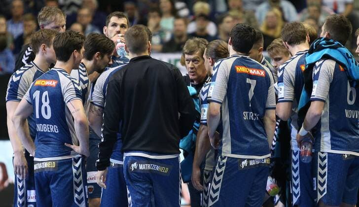 Bilder des Tages - SPORT 28.04.18, Handball - EHF CUP Quarter Final, Füchse Berlin - CRO RK Nexe Bild: Trainer Velimir Petkovic Handball - EHF CUP Quarter Final - Füchse Berlin - CRO RK Nexe