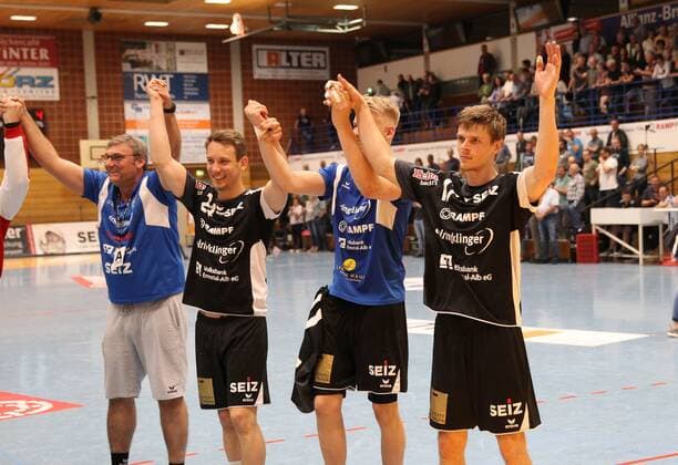 Jubel TVN TV Neuhausen vs TGS Pforzheim; Handball; 3. Liga Neuhausen Copyright: xEibner-Pressefotox EP_akh