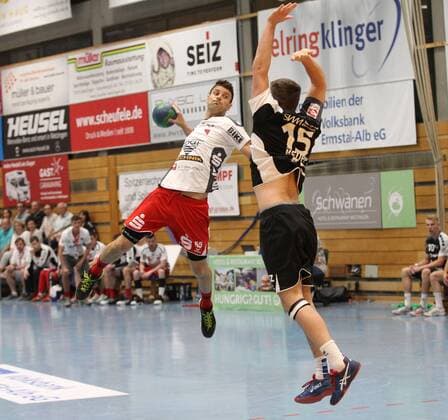 Maris Versakovs (TGS) TV Neuhausen vs TGS Pforzheim; Handball; 3. Liga Neuhausen Copyright: xEibner-Pressefotox EP_akh