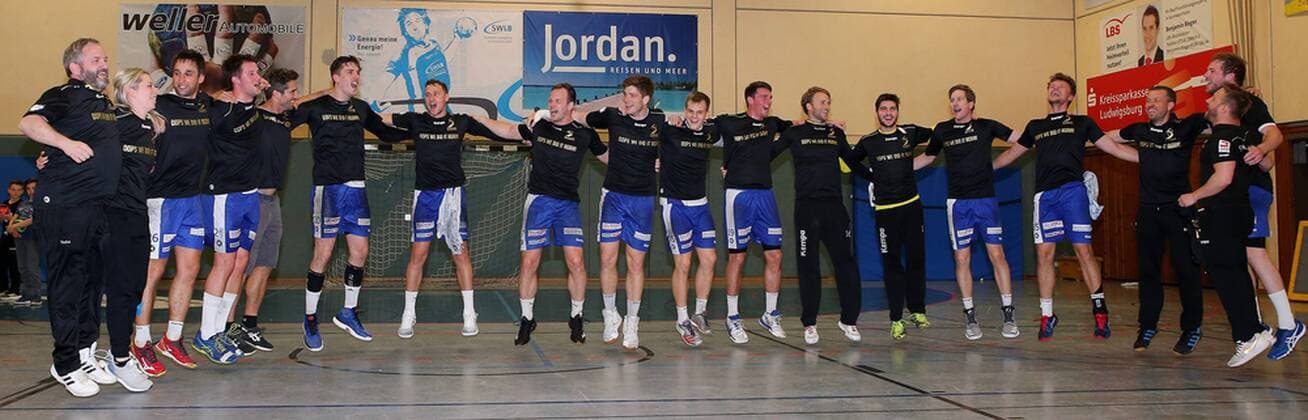 BAU 28.04.2018 Kornwestheim Handball SV Kornwestheim vs. VfL Pfullingen, Kornwestheim feiert die Meisterschaft