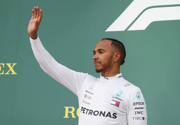 Motorsports: World Championship WM Weltmeisterschaft 2018; Grand Prix Azerbaijan, Grand Prix of Europe, Formula 1 2018 Azerbaijan Grand Prix, 44 Lewis Hamilton (GBR, Mercedes AMG Petronas F1 Team), Baku Azerbaijan