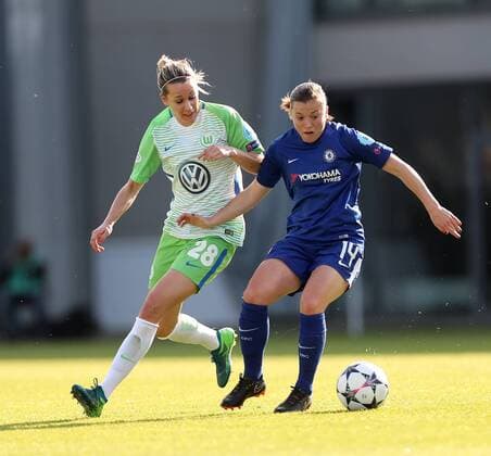 Lena Goessling (VfL Wolfsburg), Fran Kirby (Chelsea LFC)