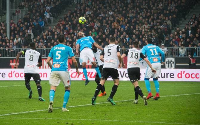 Jorge Pires Da Fonseca Rolando ( Olympique Marseille ) FOOTBALL : SCO Angers vs Olympique de Marseille - Ligue 1 - Angers - 29 04 2018 FedericoPestellini Panoramic 