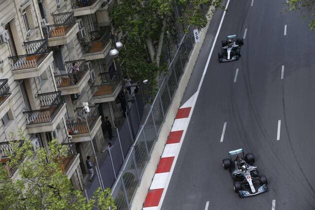 Motorsports: World Championship WM Weltmeisterschaft 2018; Grand Prix Azerbaijan, Grand Prix of Europe, Formula 1 2018 Azerbaijan Grand Prix, Baku Azerbaijan