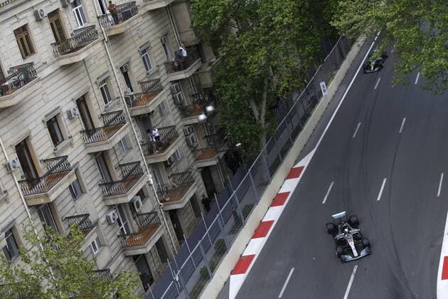 Motorsports: World Championship WM Weltmeisterschaft 2018; Grand Prix Azerbaijan, Grand Prix of Europe, Formula 1 2018 Azerbaijan Grand Prix, Baku Azerbaijan