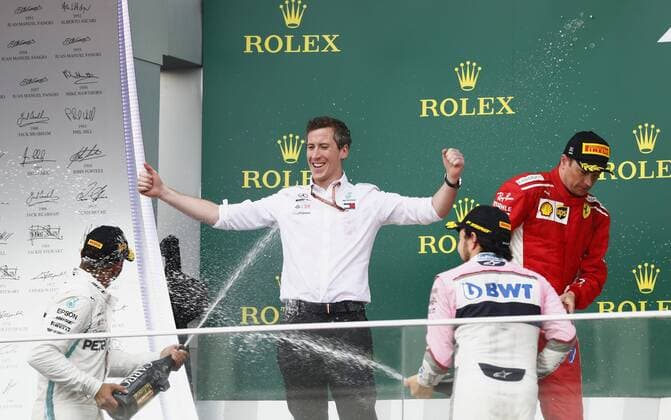 Motorsports: World Championship WM Weltmeisterschaft 2018; Grand Prix Azerbaijan, Grand Prix of Europe, Formula 1 2018 Azerbaijan Grand Prix, 7 Kimi Raikkonen (FIN, Scuderia Ferrari), 44 Lewis Hamilton (GBR, Mercedes AMG Petronas F1 Team), Baku Azerbaijan