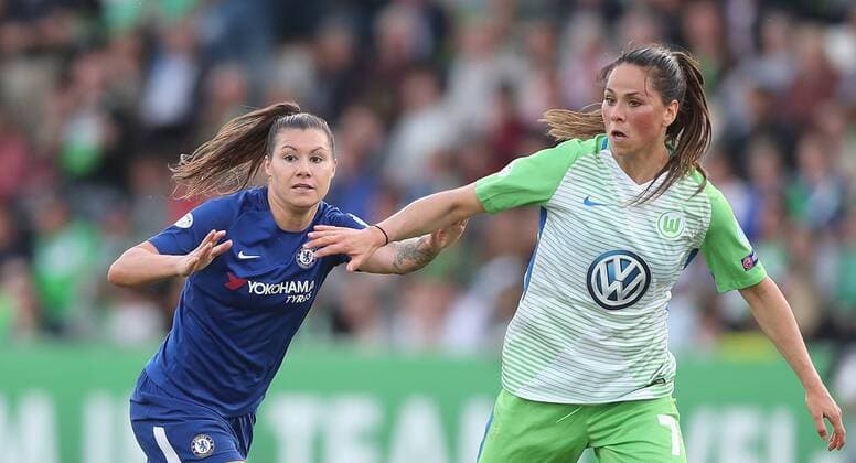 Ramona Bachmann (Chelsea LFC), Sara Bjoerk Gunnarsdottir (VfL Wolfsburg)