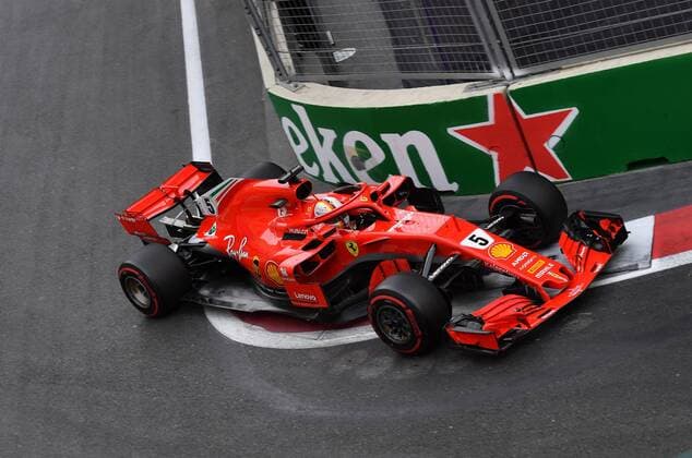Sebastian Vettel, Scuderia Ferrari, formula 1 GP, Baku Aserbaidschan 29.04.2018 Photo:mspb Jerry Andre Sebastian Vettel, formula 1 GP, Aserbaidschan 2018